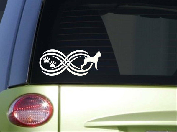 Tribal Boxer Infinity Sitcker *I793* 8.5 inch wide decal