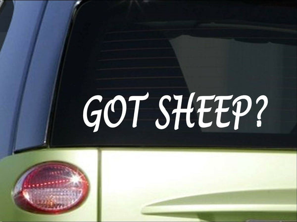 Got Sheep *H975* 8" Sticker decal wool hair lamb chop shears