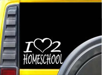 I Heart to Homeschool K458 6 inch Sticker homeschooling teacher decal