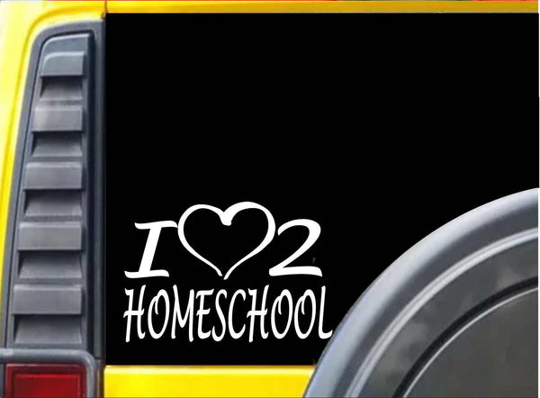 I Heart to Homeschool K458 6 inch Sticker homeschooling teacher decal