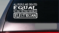 Electrician equal Sticker *G645* 8" vinyl wiring kit electric socket plug tools