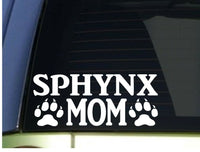 Sphynx Mom sticker *H292* 8.5 inch wide vinyl cat kitten litter box