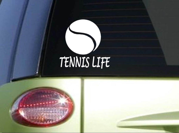 Tennis Life 7 inch sticker decal *I102* court racquet clay love us open ball