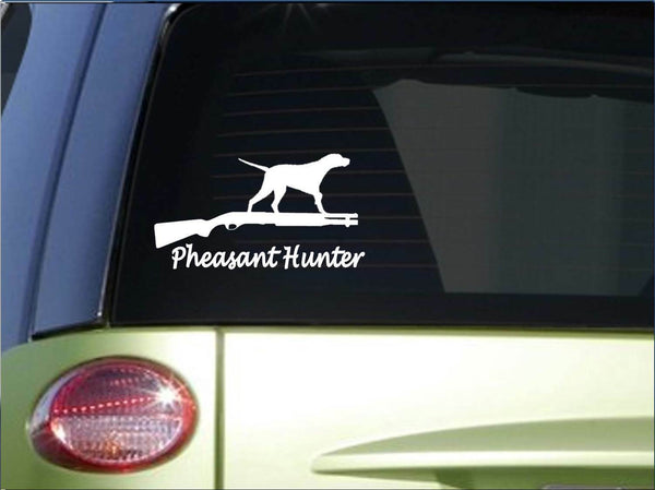 Pheasant Hunter sticker *H160* 8" wide vinyl pointer setter quail