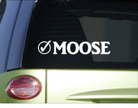 Moose Check *I049* 8" Sticker decal maine hunting deer bull
