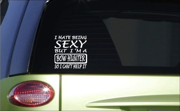 Sexy Bowhunter 6" sticker *G42* decal archery arrow deer hunting deer stand buck