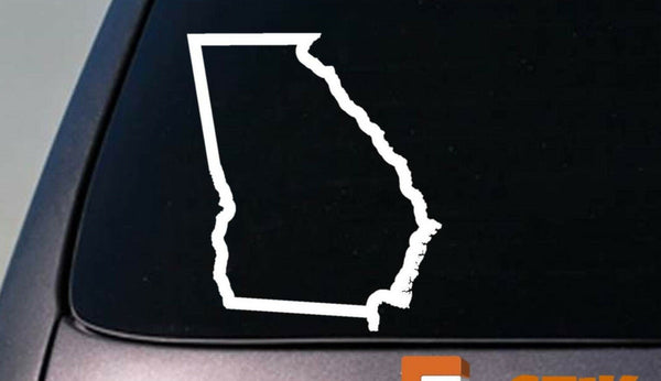 GEORGIA state 6" sticker decal car truck window college football basketball