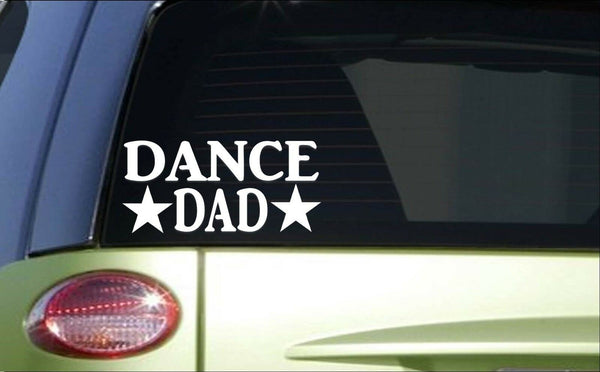 Dance Dad *H813* 8 inch Sticker decal dancer ballet tap dance shoes uniform toto