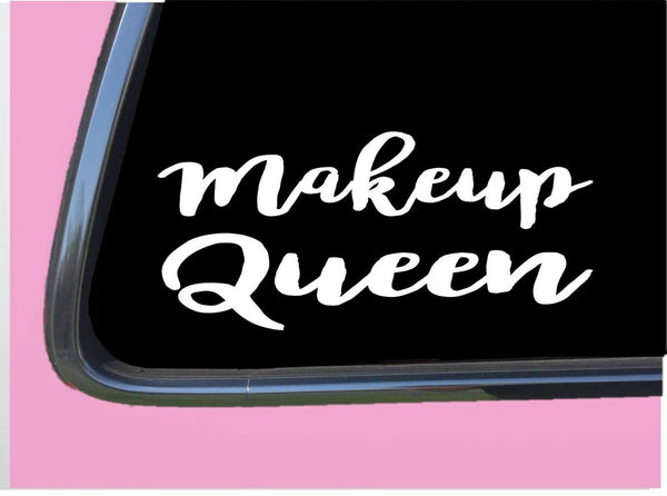 Makeup Queen TP 280 Sticker 8" Decal artist lipstick mascara cosmetologist