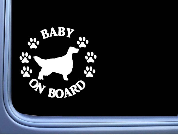 Baby on Board English Setter L506 6" Sticker dog decal