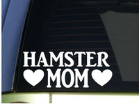 Hamster Mom sticker *H297* 8.5 inch wide vinyl cage food