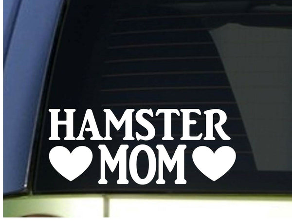Hamster Mom sticker *H297* 8.5 inch wide vinyl cage food