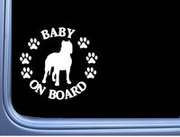 Baby on Board Argentine Dogo L537 6" Sticker dog decal