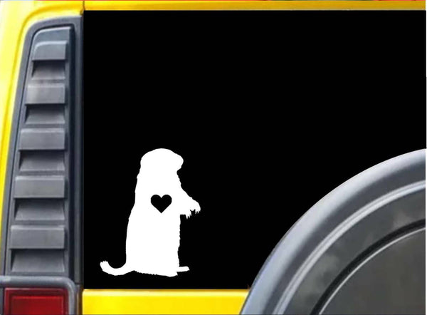 Groundhog Little Heart L121 8 inch Marmot decal sticker