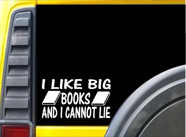 I like big Books k499 6 inch reading librarian decal sticker
