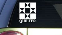 Quilter 6 inch sticker decal *I101* quilt quilting needle square piece pattern