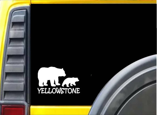 Yellowstone Bear family K310 8 inch decal kodiak grizzly sticker