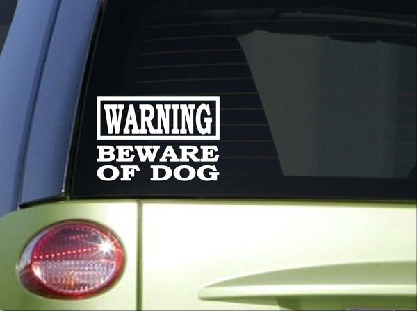 Warning Beware of Dog *I696* 8 inch Sticker decal k9 schutzhund guard training