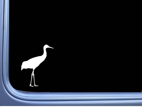 Sandhill Crane L966 8" Sticker decal bird watcher heron farm pond