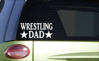 Wrestling Dad *H895* 8 inch Sticker decal helmet uniform book