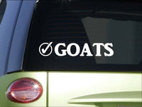 Goats Check *I053* 8" Sticker decal meat goat boer nubian kiko goat cage