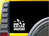 Kayak Whisperer Sticker k224 6 inch kayaker decal