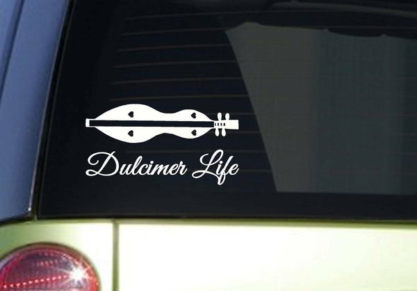 DULCIMER Life *I923* 8 inch wide sticker decal