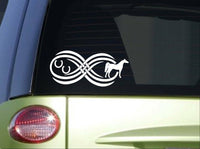 Tribal Arabian Infinity sticker *I813* 8.5 inch wide Horse decal