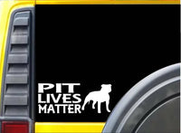 Pit Lives Matter J821 Pit Bull 8 inch sticker pitbull decal