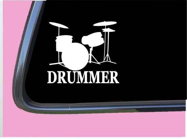 Drummer TP 423 vinyl 8" Decal Sticker snare bass pedal drumset drum high hat