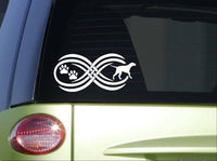 Tribal Pointer Infinity sticker *I809* 8.5 inch wide decal