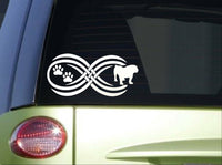 Tribal Bulldog Infinity Sitcker *I776* 8.5 inch wide decal