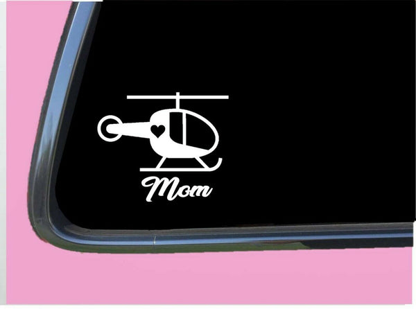 Helicopter Mom lil heart Sticker Decal TP 794 6" Decal momma