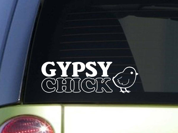 Gypsy Chick *J725* 8 inch Sticker decal hippie bohemian sticker
