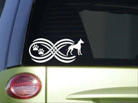 Tribal Great Dane Infinity Sitcker *I779* 8.5 inch wide decal