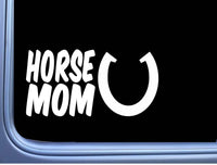 Horse Mom Horseshoe M367 8 inch Sticker Decal breed training