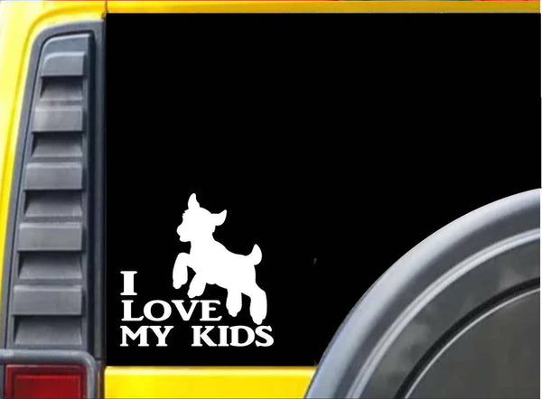 I Love My Kids k571 Sticker 6 inch goat decal