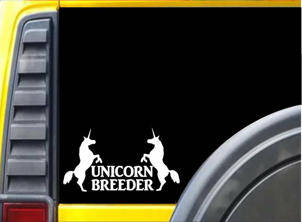 Unicorn Breeder L031 8" sticker decal