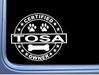 Certified Tosa L358 Dog Sticker 6" decal