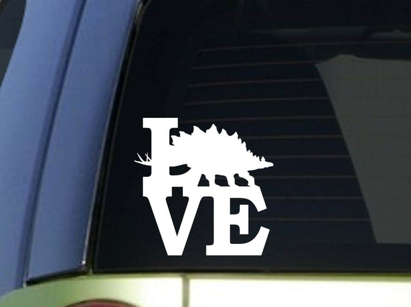 Stegosaurus Love  *H941* 6 inch Sticker decal t rex dinosaur fossils