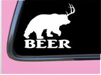 Beer Bear TP 269 Car Window 8" DECAL STICKER funny