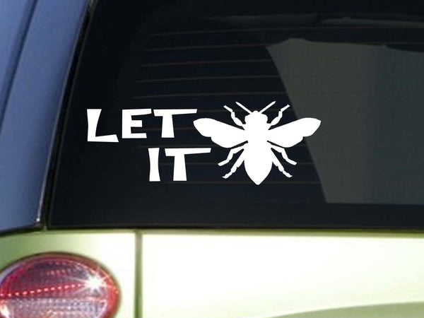 Let it Bee *J280* 8 inch beekeeping Sticker decal