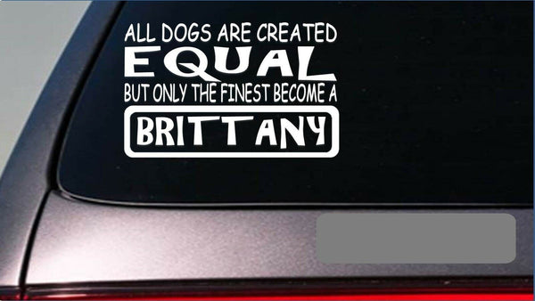 Brittany equal Sticker *G615* 8" Vinyl bird hunting quail pheasant pointer dog