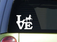 American Saddlebred Love 6" STICKER *F121* DECAL horse saddle bridle horseshoe