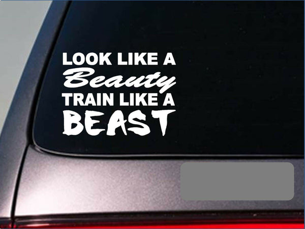 Look like a beauty sticker gym weightlifting fat burner window laptop 6" *E209*