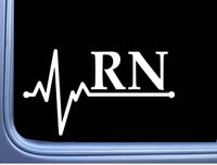 RN Lifeline Sticker M429 8" vinyl sticker registered nurse decal stethoscope