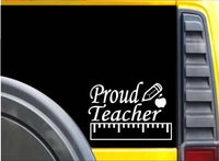 Proud Teacher K638 8 inch Sticker teaching decal