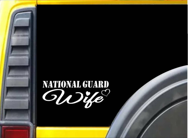 National Guard Wife K347 8 inch Sticker military decal