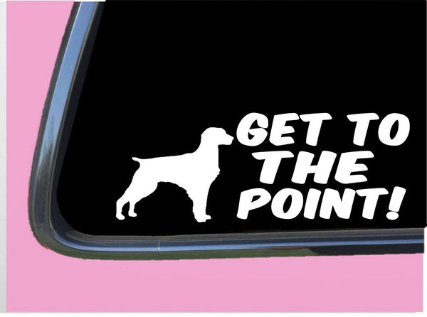 Brittany Spaniel Get to the Point TP 544 vinyl 8" Decal Sticker bird dog vest