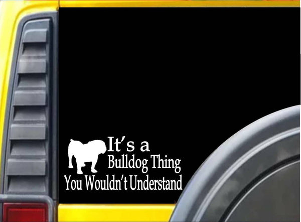 It's a Bulldog Thing L160 8 Inch paw heartbeat decal